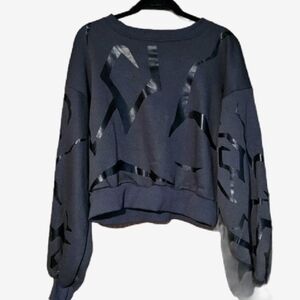 The Kigu Stop Kpop Demon Hunters Pre Show Idol Mid Crop Crewneck - L